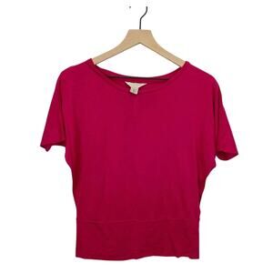 500 Maison cinqcent burgundy fuschia top